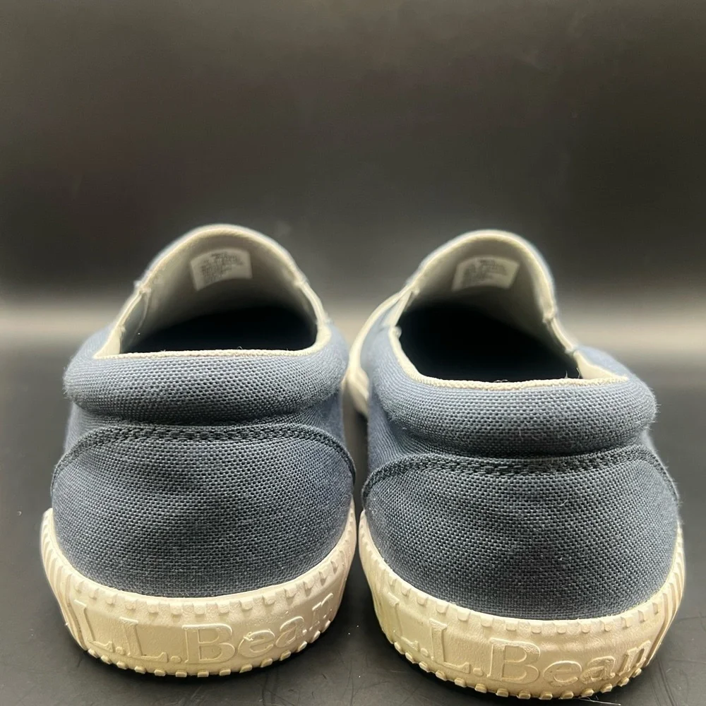 L.L. Bean Classic Blue Loafers Slip-On Comfort,Size:12, water marks on top toes - Picture 5 of 9